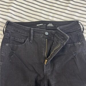 Old Navy Distressed Black Jeans